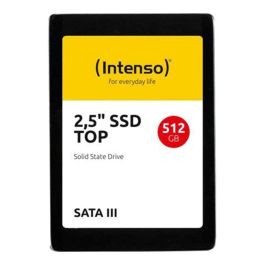 Intenso SSD Interno 2.5" SATA III, 512 GB, 520 MB/s Lectura, 500 MB/s Escritura, Top Performance, Disco Duro Sólido para PC/Portátil