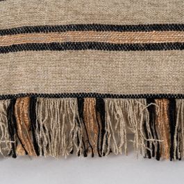 Cojín Beige-Ocre Algodón/Terciopelo 30 X 50 cm