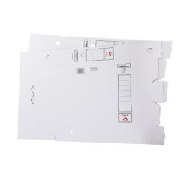 Grafoplás Caja Archivo Definitivo Folio Cartón FSC Blanco Pack 10 Unidades