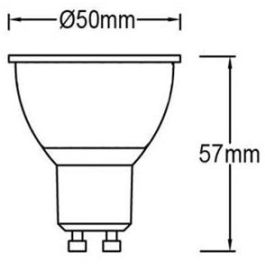 Lámpara Led Dicroica 120º Gu10 De 7W 2700K Pack De 4 PANASONIC-PANALIGHT LDRHV9L27SWG102EPL-4x