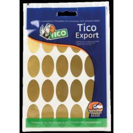 Tico E-GL-3620 Paquete 10 Hojas Etiquetas Satinadas Oro Ovaladas 36x20 mm Precio: 7.58999967. SKU: B1B8KG8CKY