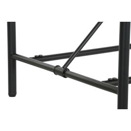 DKD Home Decor Mesa de Centro Moderna Marrón y Negro 76 x 64 x 116 cm de Metal, MDF y Mármol Desmontable