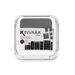 Kinvara Organizador con Antideslizante Gris y Transparente Plástico PET 100% Reciclado y TPR 9 cm