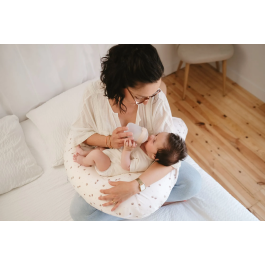 Tineo Almohada de maternidad TIN3275052061607, jersey de algodón crudo con estampado de erizos