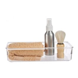 Berilo Bandeja Organizadora Multiusos Plástico Transparente 24 x 15.8 cm (Set de 36)