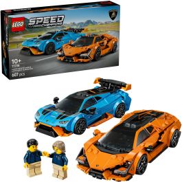 LEGO 77238 Lamborghini Revuelto y Huracán STO – Pack Doble de Coches de Juguete de Carreras para Construir