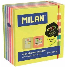 Milán Post-it notas adhesivas Pack 400, 76x76 mm, colores neón y blanco Precio: 3.58999982. SKU: S7906386