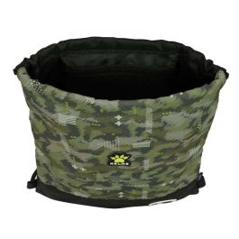 Bolsa Mochila con Cuerdas Kelme Travel Negro Verde 35 x 40 x 1 cm