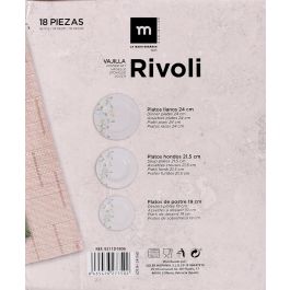 La Mediterranea Vajilla Redonda Rivoli 18 Piezas (2 Unidades)