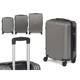 Set 3 Maletas ABS Gris Oscuro Arte Regal - 49x76x30 cm, 67x45x26 cm, 57x38x23 cm