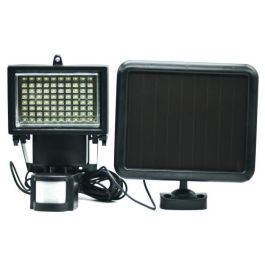 GALIX Foco solar muy iluminador con detector de presencia - 80 LED - Negro GALIX Foco solar muy iluminador con detector de presencia - 80 LED - Negro