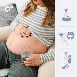 Doomoo BAD5400653010725 Almohada de Embarazo y Lactancia Buddy, con Máxima Comodidad, Oeko-Tex, Corduroy Beige