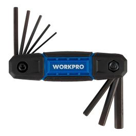 Workpro Llaves Allen Plegables CR-V, Juego Métrico de 8 Piezas: 1.5, 2, 2.5, 3, 4, 5, 6 y 8 mm, Mango Ergonómico Precio: 5.59000035. SKU: B1BRT82JRT