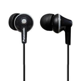 Panasonic RP-HJE125 BK Auriculares Intrauditivos Jack 3.5mm Negros 9mm Drivers 16 Ohm 10Hz-24kHz Cable 1.1m