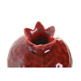 DKD Home Decor Figura Moderna de Cerámica Granada Granate 13 x 13 x 13 cm (4 Unidades)