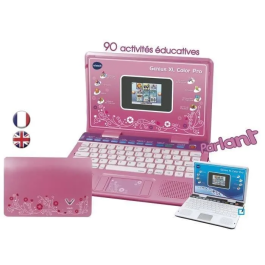 Vtech Genius XL Color Pro Bilingüe Rosa - Centro de aprendizaje interactivo para niños con letras, palabras y más