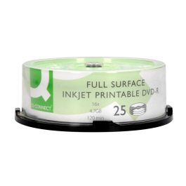 Dvd-R Q-Connect Con Superficie 100% Imprimible Para Inkjet Capacidad 4,7 grb Duracion 120Mivelocidad 16X Bote De 25 Unid