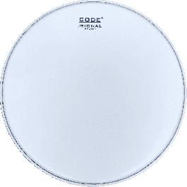 CODE Parche Tom Signal Coated 12" Blanco. Capa de 14 mil. Sonido profundo, gran proyección y ataque. Para directo o estudio.
