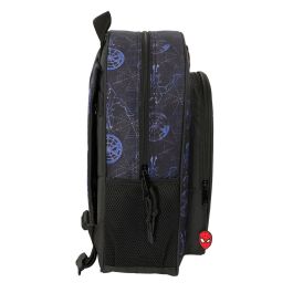 Mochila Escolar Spider-Man Attack Negro 32 x 38 x 12 cm