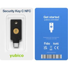 Yubico Security Key C NFC U2F FIDO2 - Clave de Seguridad USB-C para Google, Microsoft, AWS, Duo, Keeper, 1Password, Bitwarden IP68