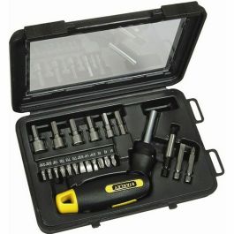 Stanley Destornillador Articulado de Trinquete Tipo Pistola con Portaherramientas y 25 Puntas Surtidas