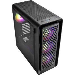 FSP CUT593A Ultra Tower E-ATX, ATX, Micro ATX, Mini-ITX PC Gaming Negra con Panel de Vidrio Templado e Iluminación Multi