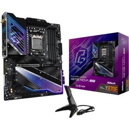 ASROCK X870E Nova WiFi (AM5) (D) Placa base AMD Zócalo AM5, Ryzen 7000/8000/9000, DDR5, Wi-Fi 7, ATX