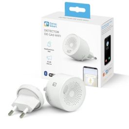 Garza Detector de Seguridad de Gas Smart Wifi 401347C - Alarma Sonoro y Visual, Notificaciones Móvil, Alta Sensibilidad, Conexión Wifi y Bluetooth