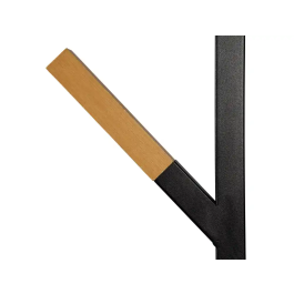 Maul Perchero de Pie Metalico y Madera 6 Colgadores Negro 1840x480x230 mm