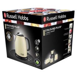 Russell Hobbs Hervidor Mini Colours Plus+ Crema 1L 24994-70 | Ahorro 66% Energía