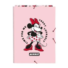 Safta Carpeta Folio 3 Solapas Minnie Mouse "Me Time" para Niños +3 Años 26x33,5x2,5 cm 300D Poliéster - Modelos Surtidos