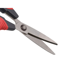 Liderpapel Tijera Titanio Hoja Curva 16.5 cm Durabilidad y Facilidad de Corte con Funda Protectora