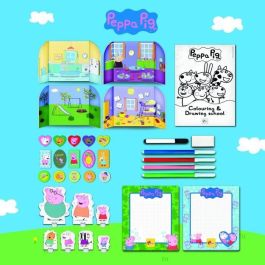 Lisciani Giochi LIS8008324095841 Mochila para Colorear y Escuela de Dibujo Peppa Pig
