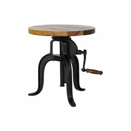 DKD Home Decor Mesita Auxiliar Vintage de Madera y Metal, Natural y Negro, 45 cm Ancho x 42 cm Alto x 45 cm Fondo, Ajustable hasta 62 cm Precio: 149.49999999. SKU: S3023015