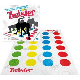 Hasbro Games Twister Juego de Equilibrio 98831 para Niños +6 Años Alfombra Impermeable Ideal para Familias