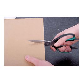 Wolfcraft Tijera multifunción universal 4164000, acero, 215mm, hoja 70mm, verde, profesional y doméstico