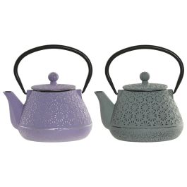 DKD Home Decor Tetera Oriental de Hierro Colado e Inox Malva Verde 600ml (2 Unidades) 12.5 x 15.5 x 15 cm Precio: 39.58999968. SKU: B1H5L2WWXB