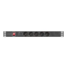 Lanberg PDU-05F-0200-BK Unidad Distribución Energía PDU 5 Salidas AC 1U Conmutado Tipo F Negro con Supresor Sobretensiones Precio: 23.50000048. SKU: B1HNKV77FX