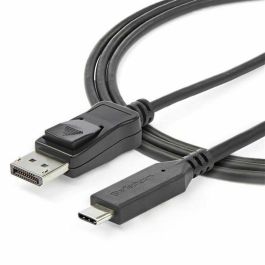 Adaptador USB C a DisplayPort Startech CDP2DP146B (1,8 m) Negro Adaptador USB C a DisplayPort Startech CDP2DP146B (1,8 m) Negro