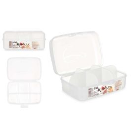 Caja de plástico transparente Kinvara 6 huecos 21.5x8x14.6 cm (12 Unidades) Precio: 23.50000048. SKU: B1EEDQWE5A