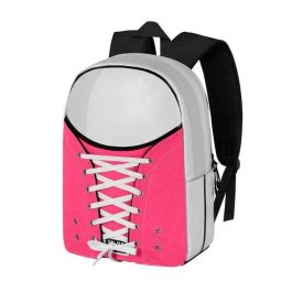 OMP! Sneakers Fuchsia Mochila Grande Urbana 1 Compartimento 17x30x40cm 60% PU 40% Algodón Poliéster Fucsia
