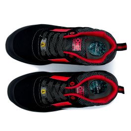 Omp Zapatillas de Trabajo Seguridad S3 SRC ESD Pro Urban Negro Rojo OMPS90024716 Talla 47