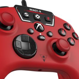 Turtle Beach 731855007349 Mando gaming con cable REACT-R Rojo para Xbox Series X|S, Xbox One y PC Windows