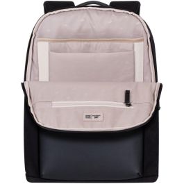 Rivacase 8524 Mochila para Portátil de 14 pulgadas, de lona, color negro, ideal para MacBook Pro 16 y otros portátiles