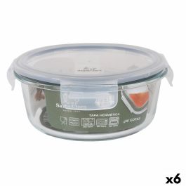 Fiambrera Hermética Santa Clara Transparente Ø 17 cm 0,9 l (6 Unidades)