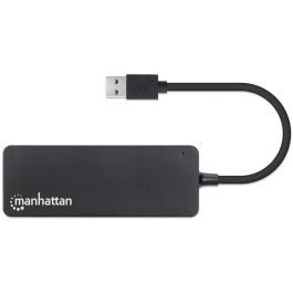 Manhattan USB-A 4-Port Hub, 4X USB-A Ports, 5 Gbps (USB 3.2 Gen1