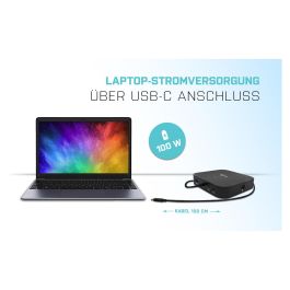 I-tec C31HDMIDPDOCKPD Docking Station USB-C/Thunderbolt, Doble Pantalla 4K/60Hz, Carga 100W, 6 Puertos USB