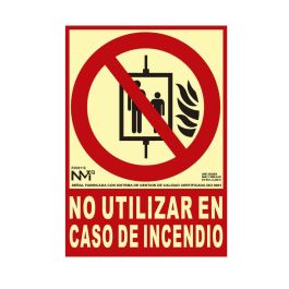 Normaluz Cartel de Seguridad 'No Utilizar en Caso de Incendio' Clase B, PVC 0.7mm, 21x30 cm, Rótulo de Prohibición para Uso Profesional y Doméstico Precio: 2.6899994. SKU: S7907025