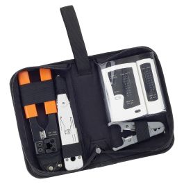 Equip Kit Herramientas Redes con Tester, Crimpadora RJ45, Pelacables, Crimpadora Impacto y Estuche Precio: 26.79000016. SKU: B18XDB9TG8