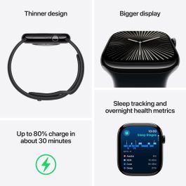 Apple Watch Series 10 GPS + Cellular 42mm Titanio Dorado con Pulsera Milanese Loop Acero Inoxidable Oro 64GB